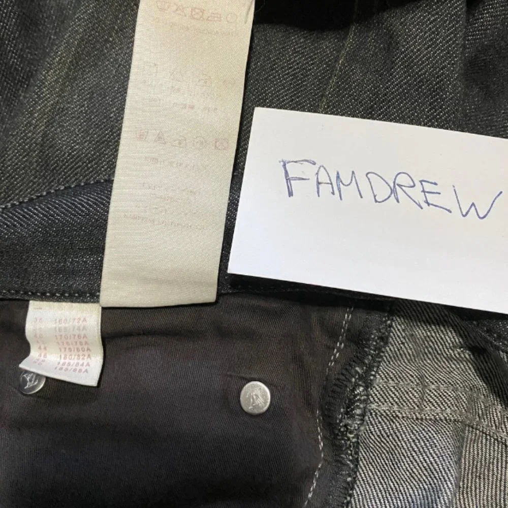 Louis Vuitton Flared Fleur LV Logo Jeans - Picture 7 of 8